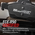 thumbnail image 3 of Power Stop Rear Euro-Stop ECE-R90 Certified Brake Pad and Rotor Kit ESK633 Fits 2000 BMW Z3, 3 of 4