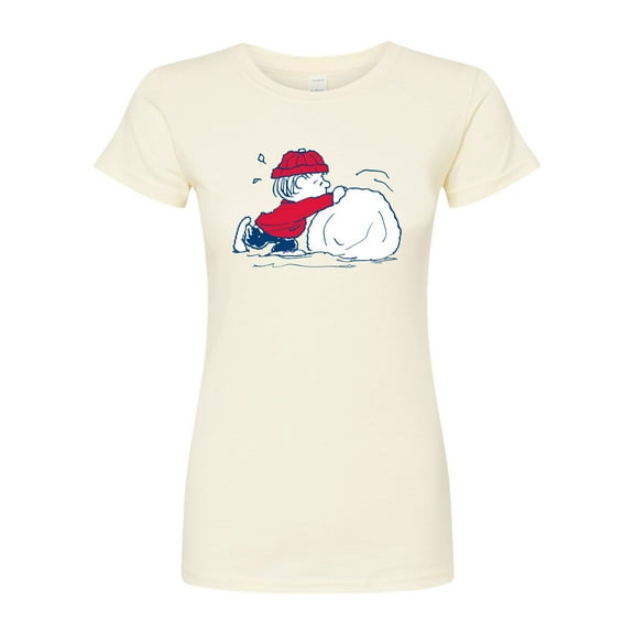Peanuts - Linus Snowball - Juniors Fitted Graphic T-Shirt