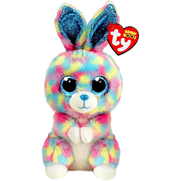 Ty Beanie Boo'S Hops The Rabbit Soft Toy 15 Cm-Ty36568 Ty36568 Multicoloured Small