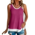 thumbnail image 2 of Levmjia Women Sleeveless Tops Summer Casual Round Neck Tank Tops Soft Polyester Solid Color Blouse for Women Fashion Pullover Tee, 2 of 6