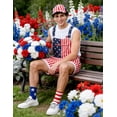 thumbnail image 6 of American Flag Overalls Men,250th Anniversary USA Hat,Patriotic Socks,3 Pcs for 4th of July Outfits Labor Day(American Flag,XL), 6 of 9