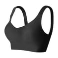 thumbnail image 6 of AJGRHE Women No Padding Bra Seamless Full Figure Lift Bra Wireless V Shaping Underwear for Everyday Full Bust Support and Comfortable Fit L Black, 6 of 6
