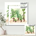 thumbnail image 4 of Designart ' Indoor Green Home House Plants in Pots I ' Traditional Canvas Wall Art Print, 4 of 4