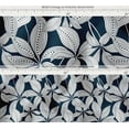 thumbnail image 4 of Soimoi Leaves Print Waterproof Fabric | Outdoor Material by the Yard | Tear-Resistant, UV Safe | Great for Bags, Rainwear, Covers & Curtains, Awning Cover Cloth - Blue, 4 of 7