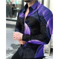 thumbnail image 1 of Camisas sociales de lujo de moda de otoño y primavera para hombre, camisas con solapa y botones, camisas casuales con estampado de puntos dorados, blusa de manga larga para hombre, 1 of 6