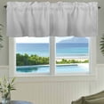 thumbnail image 6 of Gray Striped Kitchen Valances for Windows, Modern Minimalist Vertical Stripes Lines Bathroom Window Valances 42x18 Inch Rod Pocket Window Treatments Valance Curtains for Living Room Bedroom Decor, 6 of 9