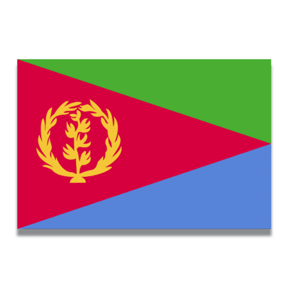 Magnet Me Up Eritrea Tigrinya Tigrigna Flag Vinyl Automotive Magnet Decal, 4x6 Inches