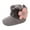 Grey, variant on Ketyyh-chn99 Baby Girl Shoes Lug Combat Boots Girls Lace up Boots Grey,11