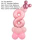 thumbnail image 3 of Juego de 14 globos de aluminio de Minnie rosa de Disney, regalos de cumpleaños para niñas, decoraciones para fiestas, edad 1, 2, 3, 4, 5, 6, 7, 8, 9, suministros para globos con números, 3 of 5