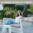 thumbnail image 2 of SDJPOI Outdoor Loveseat Cushion Set, 48‘‘ x 24‘’ Waterproof Couch Love Seat for Bench & Swing, 2 of 6