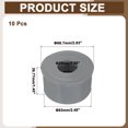 thumbnail image 2 of 10Pcs DWV Reducer Bushing 2-1/2" x 1" (Socket x Socket) Thread Coupling Connectors for Pipe Connecting Home Sewer Plumbing, Grey, 2 of 7