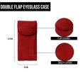 thumbnail image 2 of Estuche para Anteojos ili New York de Cuero Rojo con Doble Solapa, 2 of 6