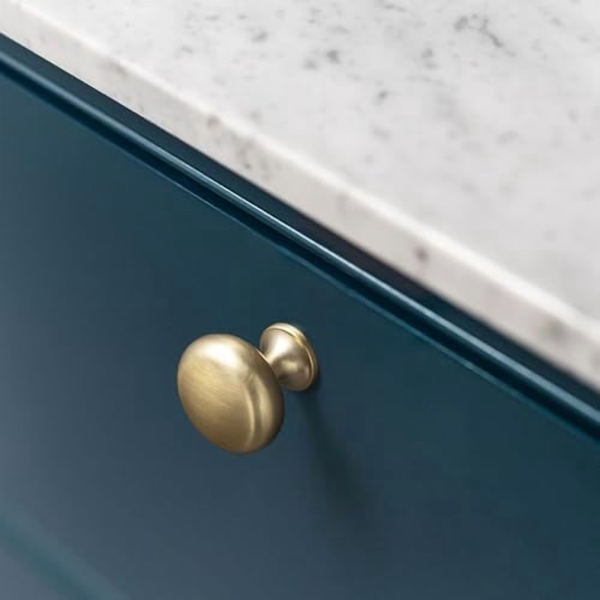 Champagne Bronze Zinc Alloy Cabinet Enlarged knob - Single Hole Center Affordable Luxury Cabinet Pull Hardware for Bedroom, Kitchen, 6 Pack