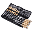 thumbnail image 2 of FixtureDisplays® Wood Carving Chisel Set, Professional Wood Carving Tools, 12 pieces with Carrying Case 16970, 2 of 5