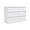 Rounded Corners-White, variant on Demi Bonn 6 Drawer Double Dresser, Modern 6 Chest of Drawers with Deep Drawers, Wide Storage Organizer Cabinet for Living Room, Pink