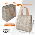 thumbnail image 3 of Cute Shih Tzu Dog and Coffee Pattern Insulated Lunch Bag for Women & Adults,Large Portable Soft Cooler Lunch Bag,Thermal Food Storage Tote with Pearl Cotton,8.66L,8.75x5.75x9.5 Inch, 3 of 6