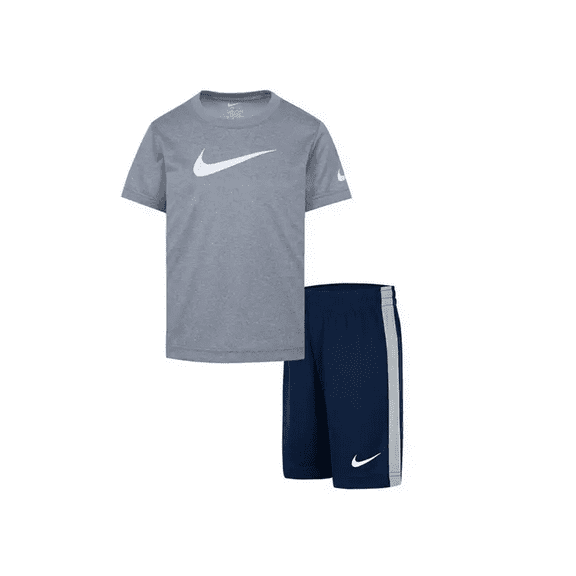 Nike Little Kids' Swoosh 2 PC Dri-FIT T-Shirt & Shorts Set Size 4