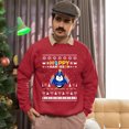 thumbnail image 5 of Christmas Sweatshirt, Happy Hanukkah Penguin Funny Holiday Sweatshirt, Witty Flightless Bird Menorah Sweatshirt, Unique Gift for Her & Him, 5 of 5