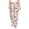 thumbnail image 2 of Goofa Lilies Flowers Printed Soft Pajama Pants for Women, Wide Leg Comfy Casual Lounge Yoga Pants-XX-Large, 2 of 9