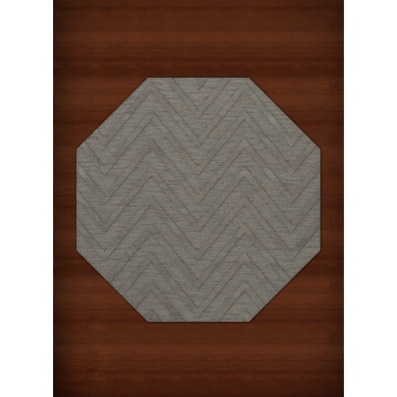 Dalyn Dover Area Rug DV4 Dv4 Silver Lines Stripes 4' x 4' Octagon