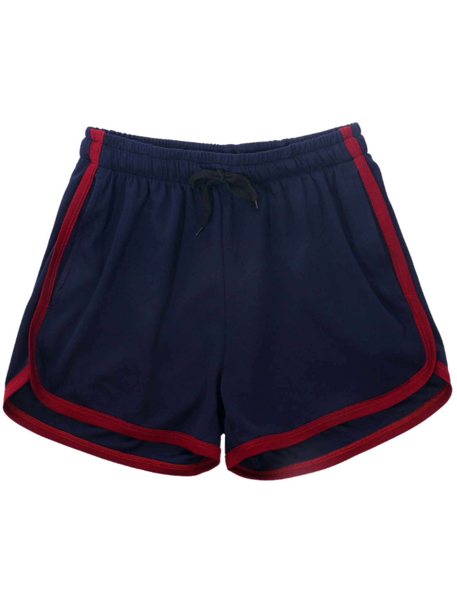 blue jogging shorts