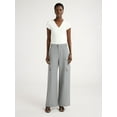 thumbnail image 2 of Scoop Women's and Women's Plus Faux Wool Wide Leg Cargo Pants, 32’’ Inseam, Sizes 0-28W, 2 of 5