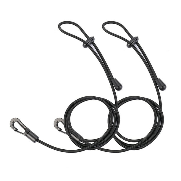 Soidarity Paquete de 2 Kayak Paddle Leash Cuerda Ajustable Caña de pescar Canoa Lazo de seguridad Cordón Exterior Deportes acuáticos Canotaje Deportes acuáticos