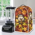 thumbnail image 5 of HELLHERO Oil Proof Coffee Machine Dust Cover Easy to Install Washable Kitchen Blender Dust Covers with Spill-Proof for Kitchen Counter, Maple Leaf Hedgehog Pattern, 5 of 6