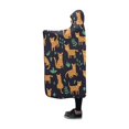 thumbnail image 2 of HATIART Couverture à Capuche Mignon Léopards Conception Hommes Jette des Couvertures Portables Femmes 50 X 60 Pouces, 2 of 3