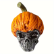 thumbnail image 3 of Spooky Halloween Decoration: 1pc Evil Pumpkin Skull Resin Craft for Outdoor Garden, 3 of 4