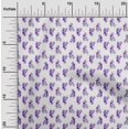 thumbnail image 1 of oneOone Polyester Lycra Bluish Violet Fabric Leaves Craft Projects Decor Fabric Printed By The Yard 56 Inch Wide, 1 of 4