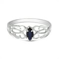 thumbnail image 6 of 14k White Gold Marquise Sapphire filigree Ring, 6 of 6