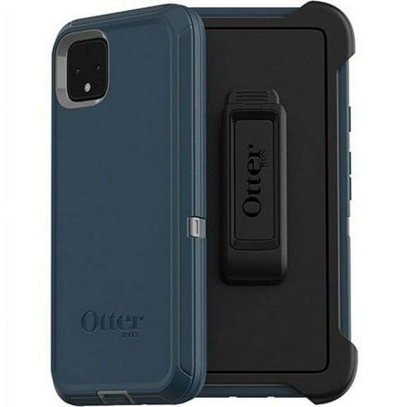 OtterBox Defender Series Screenless Edition Case - Back cover for cell phone - polycarbonate, synthetic rubber - gone fishin blue - for Google Pixel 4 XL