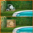 thumbnail image 4 of SUGIFT Privacy Screens 42in H x 38in W Wood Outdoor Privacy Fence Screenwith Metal Stakes - Ideal for Trash cans, Pool Equipment, Air Conditioning Units (2-Panel), 4 of 9