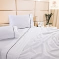 thumbnail image 5 of Juego de Sábanas Queen Size 2800 Hilos Extra Suave Premium Textura Rayada Soft Nature, 5 of 5