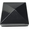 thumbnail image 2 of 2.5" x 2.5" Aluminium Pyramid Post Cap for Metal Posts - Pressure Fit - Black (4 Pack), 2 of 5