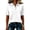 White #035, variant on Polo Shirts for Women Golf Button Collared Summer Short Sleeve Tops Lightweight Work Polo Shirt Womens Blouses