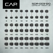 CAP Barbell Coated Hex Dumbbell, Single 30 lbs