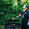 thumbnail image 5 of Ash & Ember Santa Maria Grill, Argentine Style Open Fire Grill, Adjustable Cooking Grate with Flywheel, BBQ Grill Comes with Cast Iron Skillet, 5 of 6