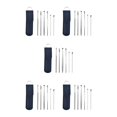 thumbnail image 3 of Guardurnaity Paquete de 6 varillas para la oreja, pala de acero inoxidable, Kit removedor de cerumen, lavable, pulido, cureta, recogedores para el Type5 NO5, 3 of 6