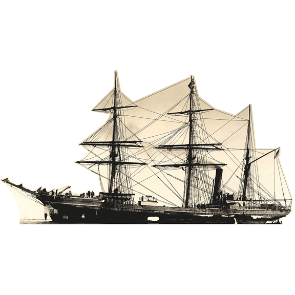Terra Nova Whaler Polar Antarctic Expedition Ship Cardboard Cutout Standee Standup