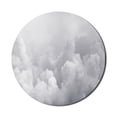 thumbnail image 1 of Grey Mouse Pad for Computers, Dark Ominous Clouds in Gothic Style Digital Art Print Dramatic Moody Sky Stormy Weather, Round Non-Slip Thick Rubber Modern Gaming Mousepad, 8" Round, Grey, by Ambesonne, 1 of 2