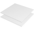 KOHAND 6 Pack 12 x 12 inch White Translucent Plastic Sheet, 1/8 inchThick Plastic Panels for DIY