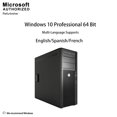 thumbnail image 4 of Tour HP Z210, Intel Core i3-2120 3.3GHz, 8G DDR3 RAM, 1T, DVD, WIFI, Bluetooth, Windows 10 Pro 64 Bit (en, FR, ES)-Rénové, 4 of 7