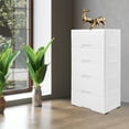 thumbnail image 6 of 5-Drawer Storage Cabinet with Wheels, Space-Saving PP Material, Large Capacity, Modern Design for Bedroom, Living Room, and Office, 6 of 13