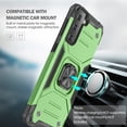 thumbnail image 3 of Armor Case for Samsung Galaxy S22 Plus/S22+ 6.6 inch, [12ft Drop Protection] Shockproof Phone Case Cover with Metal Ring Stand Kickstand [Support Magnetic Car Mount] for S22+ 5G, Grass Green, 3 of 14