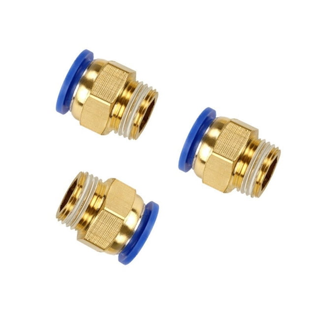 10Pcs Air Pneumatic 4mm 6mm 8mm 10mm Hose Tube 1/4" 1/2" 1/8" 3/8" BSP Male Thread Air Pipe Connector Quick Coupling Fitting ,Long Lasting