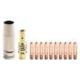 thumbnail image 2 of 12Pcs/Set Mb 15Ak Mig/Mag Welding Contact Tips 25Mm M6 Gas Nozzle Tip Holder 1.0Mm YIWEI, 2 of 9