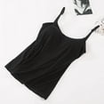 thumbnail image 5 of Women Padded Bra Camisole Top Vest Female Camisole With Built In Bra Black M, 5 of 9