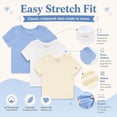 thumbnail image 5 of Btween Active Girls T-Shirts 3 Pack – Short Sleeve Ribbed Crewneck Tees, Soft Stretch Casual Everyday Tops for Girls, 5 of 7